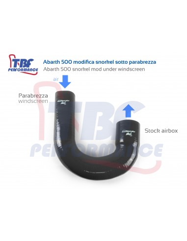 Abarth 500 modifica snorkel airbox di serie