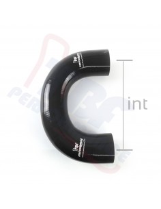 D. 50 mm 180° silicone curve - 200 mm spacing