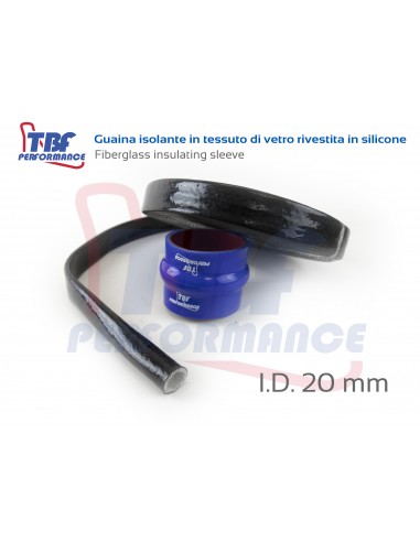Fiberglass + silicone heat sleeve 20 mm i.d.