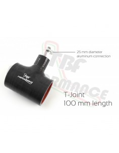 D. 76 mm Manicotto a  T in silicone