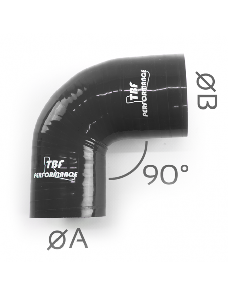 D. 55 - 70 mm curva 90° silicone