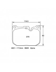 Pagid brake pads RSL 29 suitable for F2x F87 M2 F8x M3 M4... 2