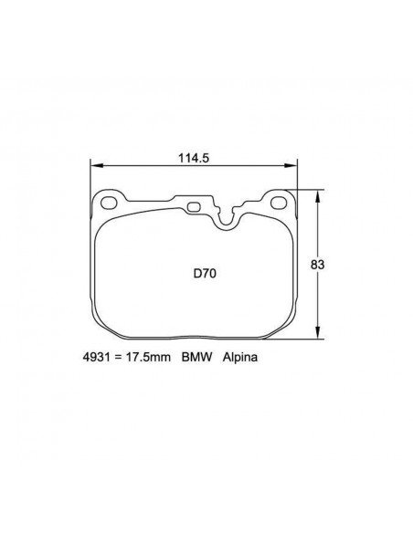 Pagid brake pads RSL 29 suitable for F2x F87 M2 F8x M3 M4 front axle BMW