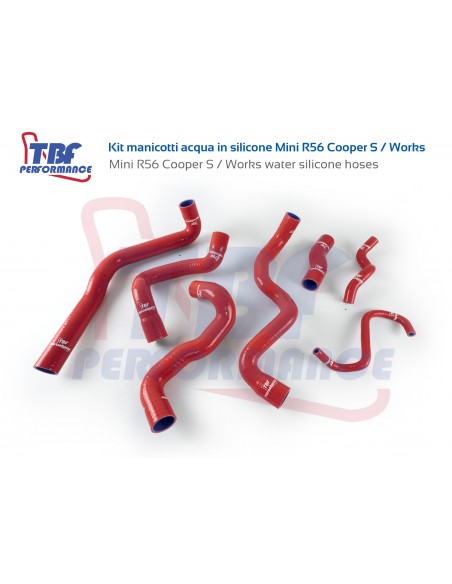 Mini R56 S water silicone hoses kit