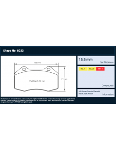 Pagid 8023 500 Abarth Brembo / Alfa 4c / Clio RS 3 / 124...