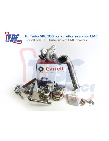Garrett GBC 300 Super kit with GMC Headers Abarth 500 595