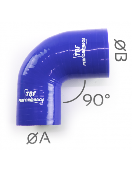D. 70 - 102 mm 90° reducer curve