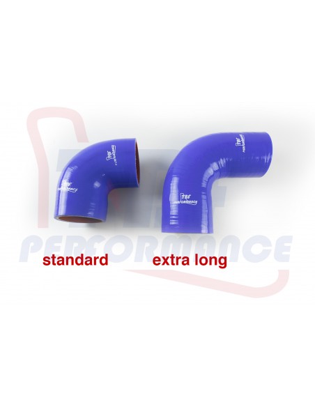 D. 76 mm curva 90° silicone EXTRA LONG