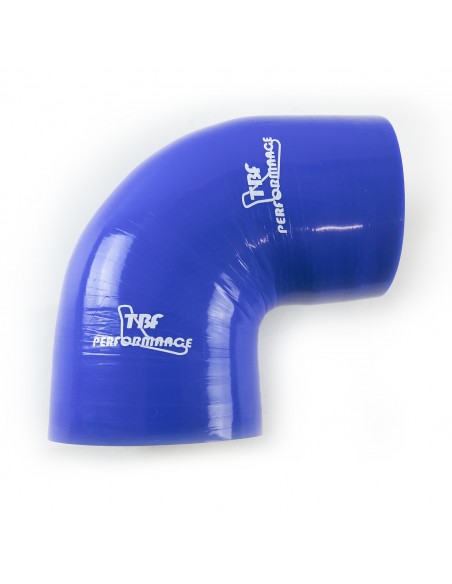 D. 102 mm curva 90° silicone