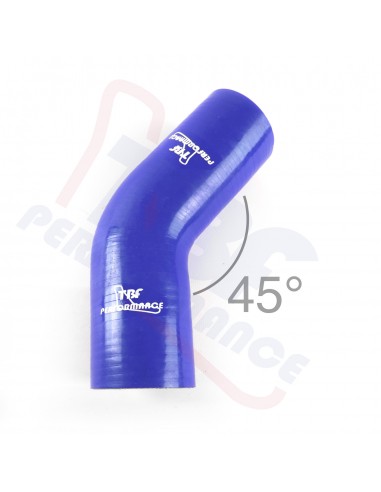 D. 90 mm curva 45° silicone