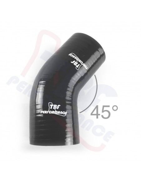 D. 70 mm curva 45° silicone