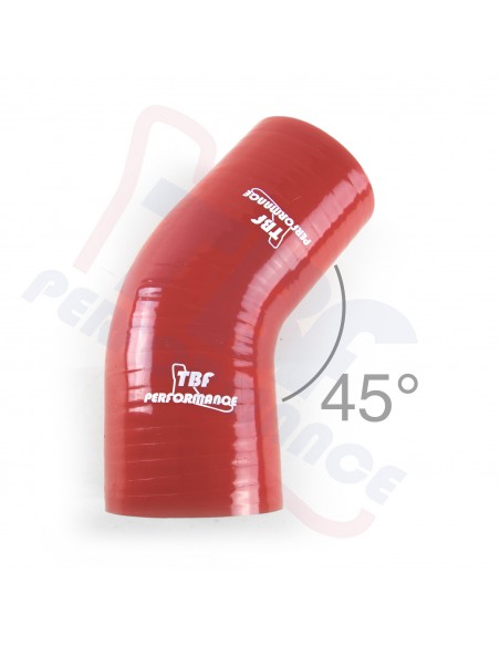 D. 70 mm curva 45° silicone