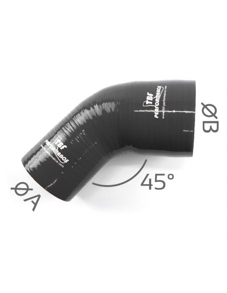 D. 60 - 80 mm riduzione 45° silicone
