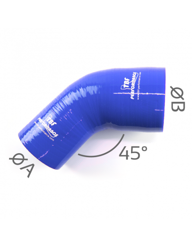 D. 60 - 80 mm riduzione 45° silicone