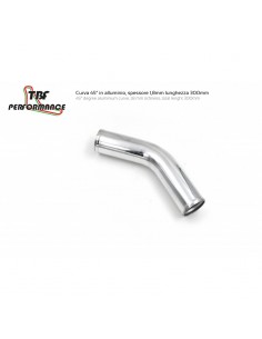 AL 45° D. 70 mm curva alluminio L. 300 mm