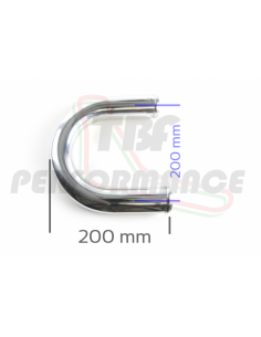 AL 180° D. 60 mm curva alluminio L. 400 mm